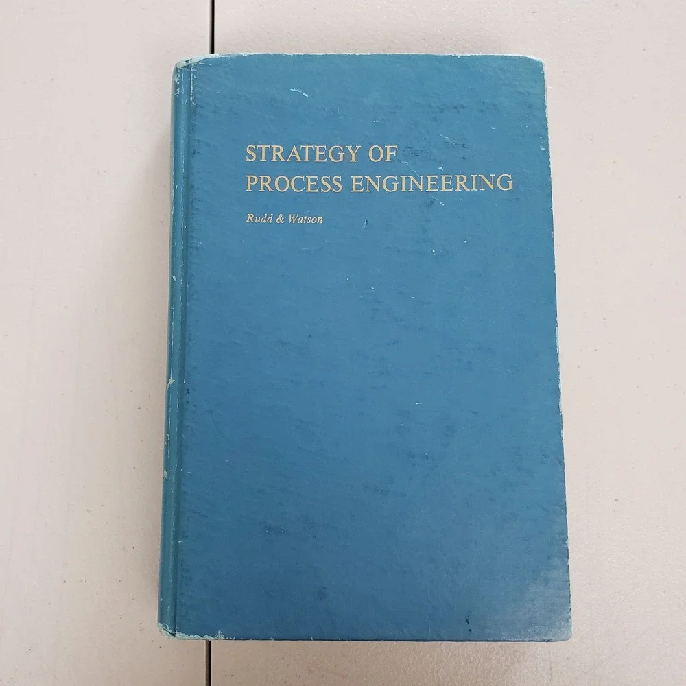 Strategy Of Process Engineering Book Rudd Watson Hardcover Vintage Chemical Text